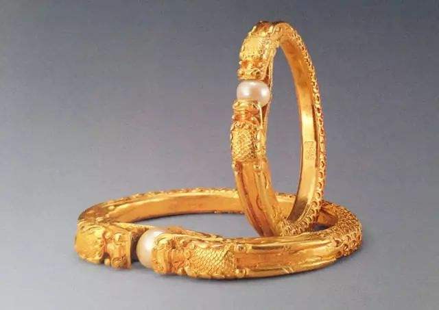 南京博物馆黄金玉器,博物馆古代黄金饰品