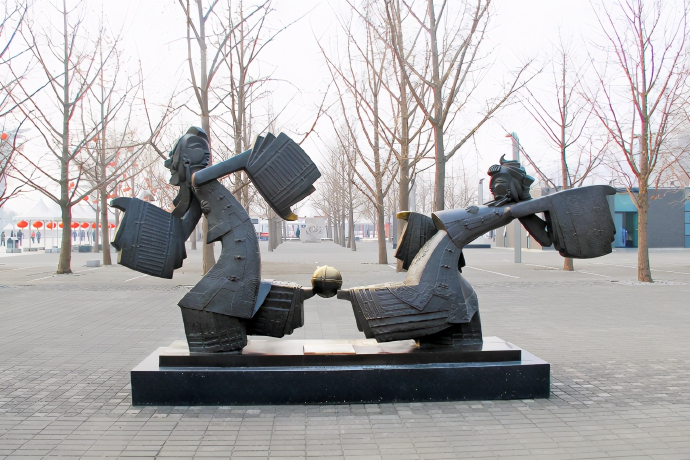 北京鸟巢附近雕塑,鸟巢雕塑效果图