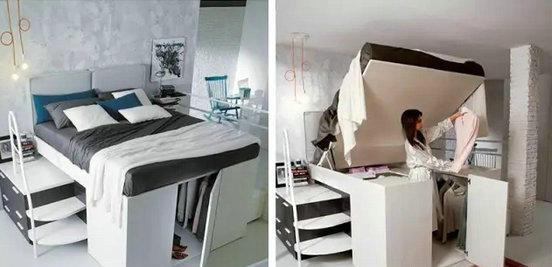 只不过换了张床，实用面积竟能大一倍！