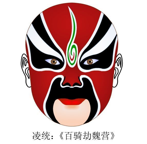 戏曲人物脸谱儿童画,自己创作的戏曲脸谱