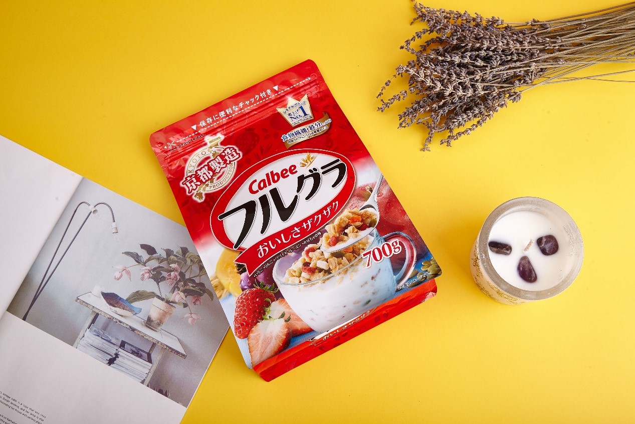 卡乐比calbee原味麦片,卡乐比calbee水果麦片吃法视频