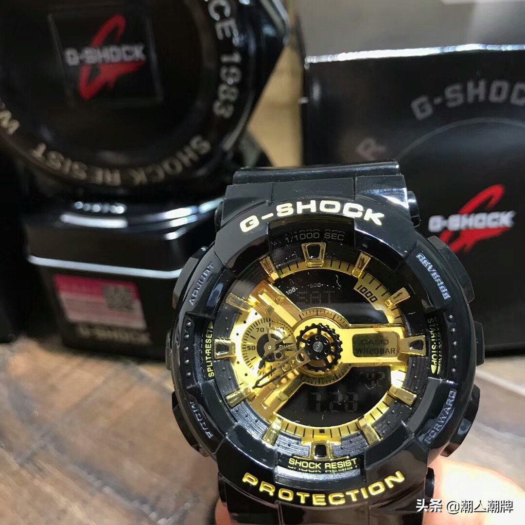 卡西欧g-shock黑金表ga110,卡西欧gshockga110透明