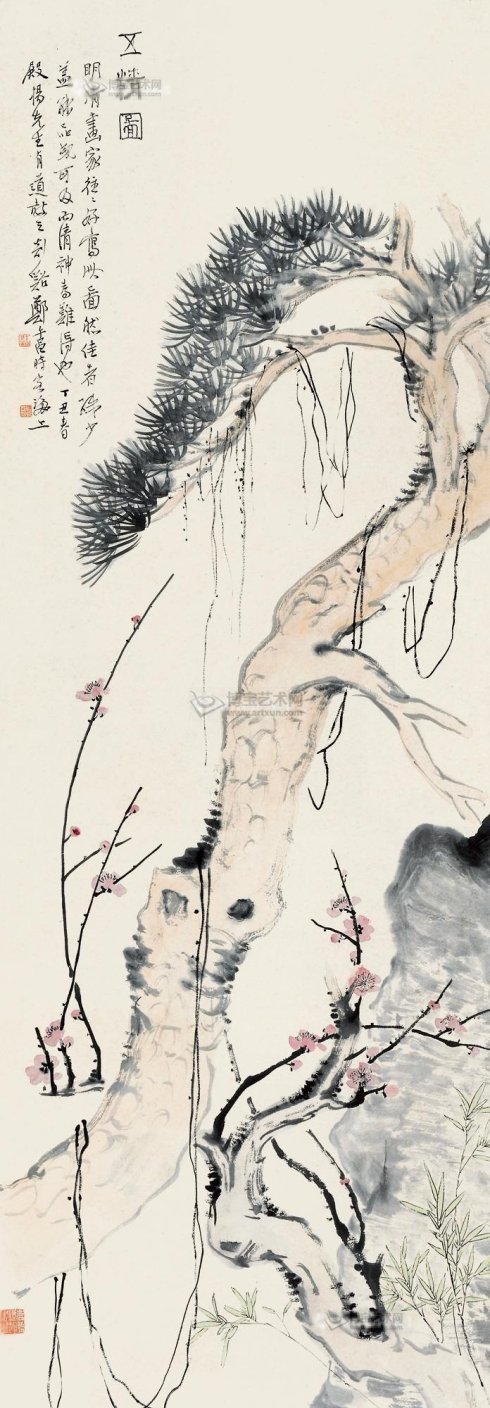 郑午昌书法真迹欣赏,郑午昌花鸟图100幅