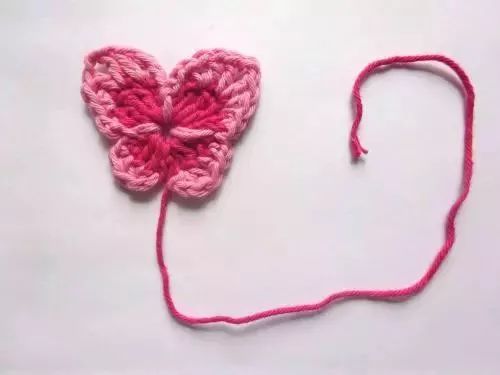 简单蝴蝶的钩织教程,钩针织蝴蝶教程简单易学