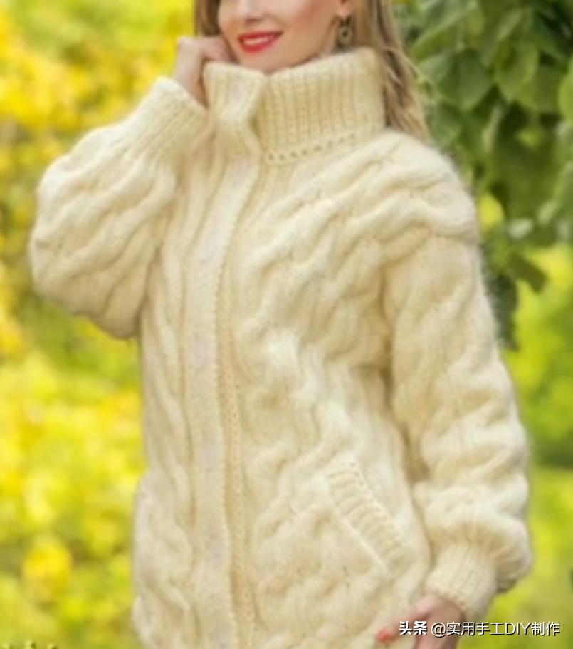 女士针织开衫外套最新款加厚,针织套头衫女