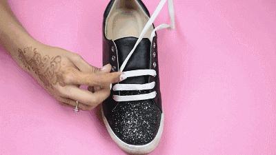 骑士靴鞋带系法杨幂,杨幂同款鞋子鞋带怎么系