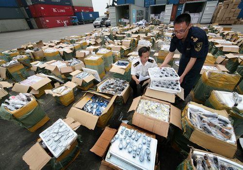 海关查获48吨劳力士,国外查获78吨劳力士