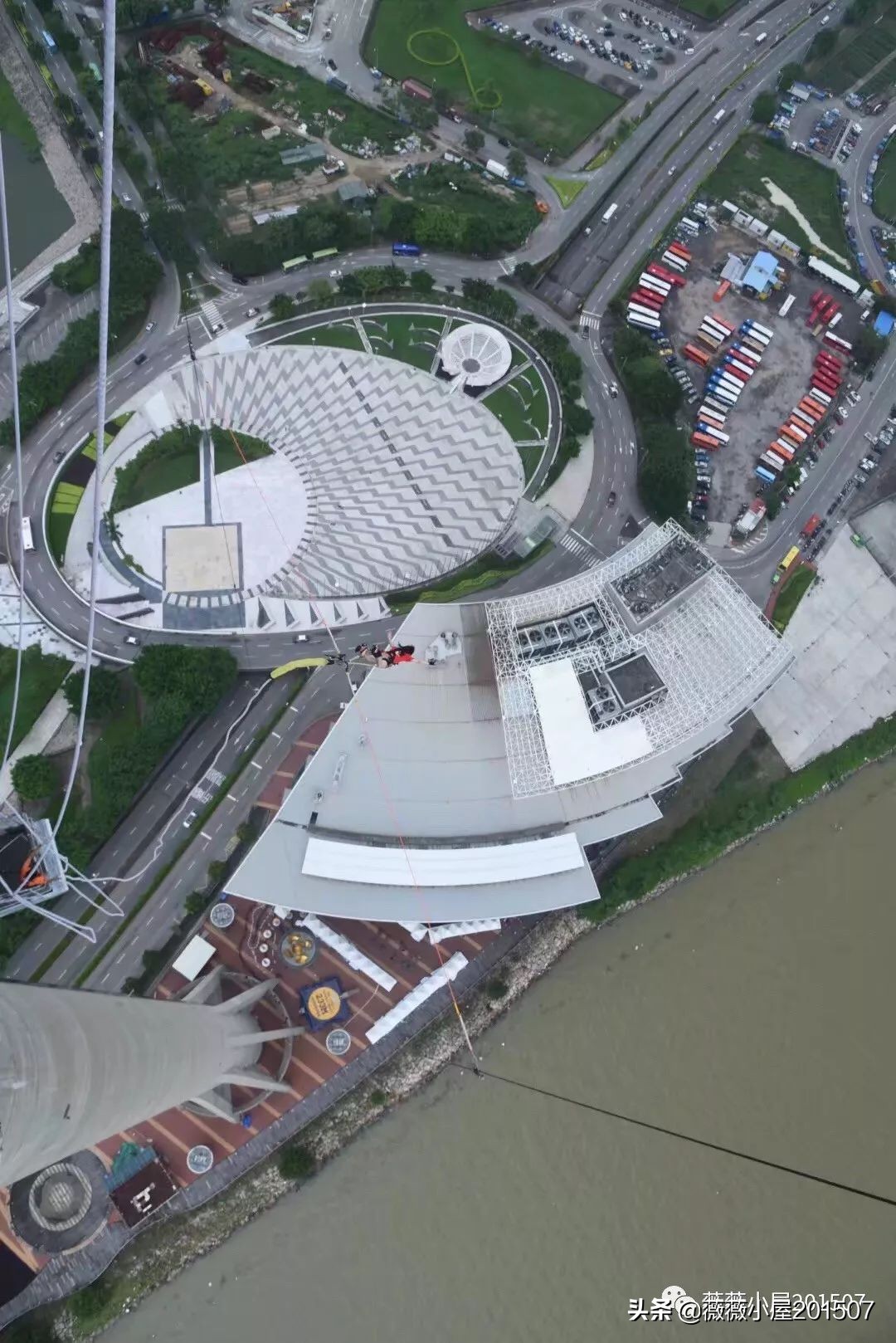 澳门233米高空真实蹦极,澳门旅游塔蹦极跳最高多少米