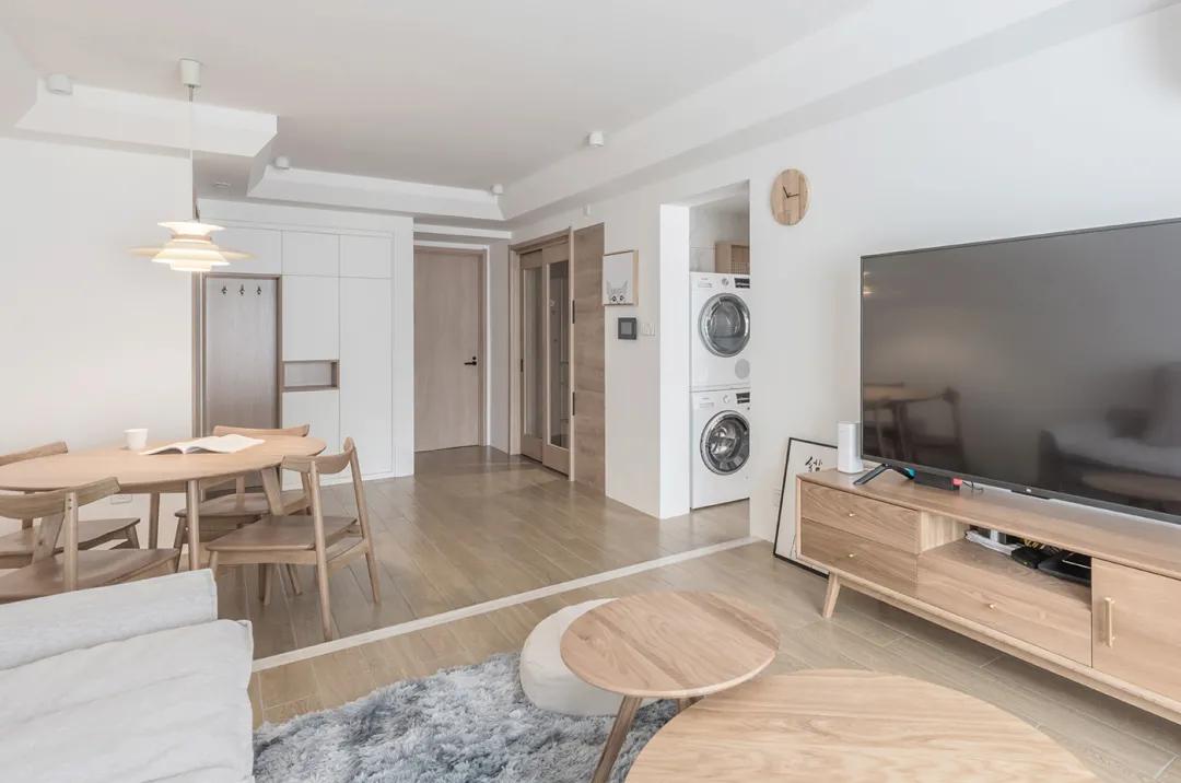 中式风格的精装房改轻奢,精装房微改极简原木风