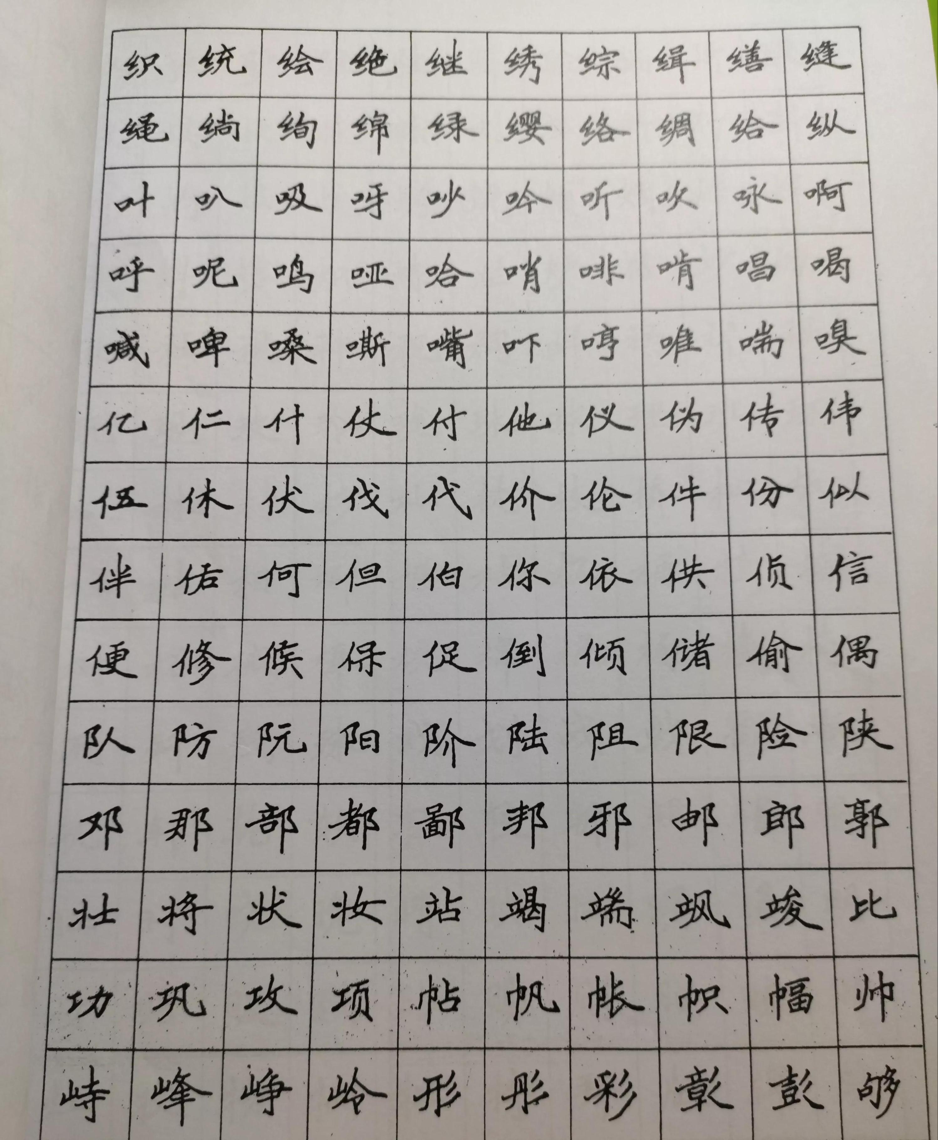 卢中南硬笔书法字帖全套,卢中南硬笔字帖7000常用字