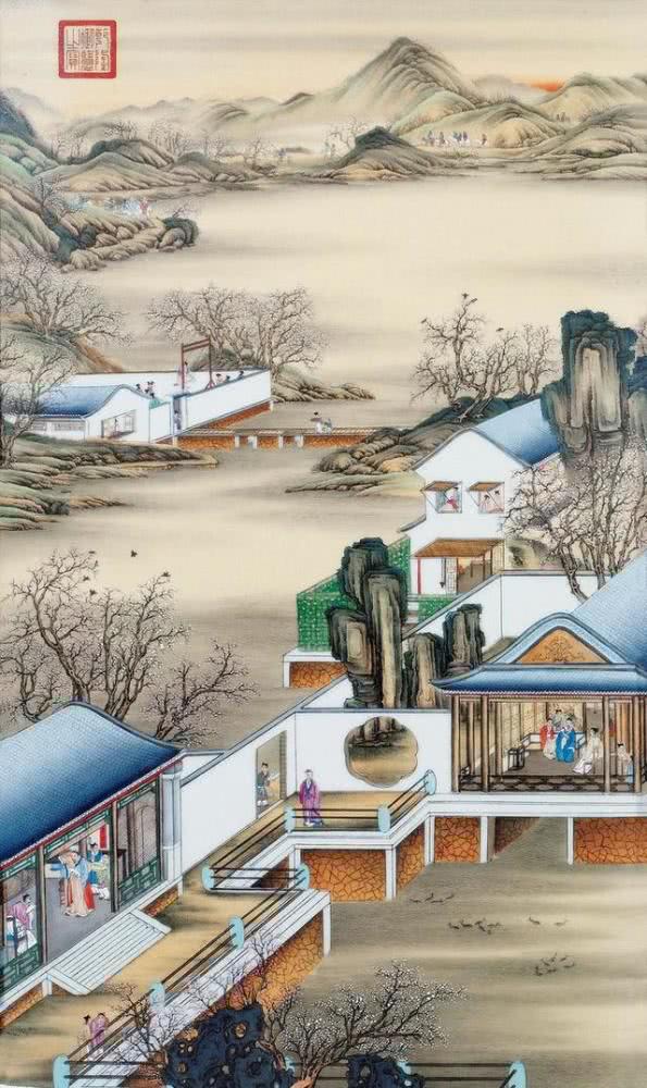 郎世宁雍正十二月行乐图价格,郎世宁雍正十二月行乐图长卷欣赏