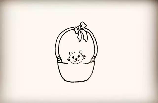 漂亮简单萌萌哒小猫咪绘画,萌萌哒猫咪简笔画