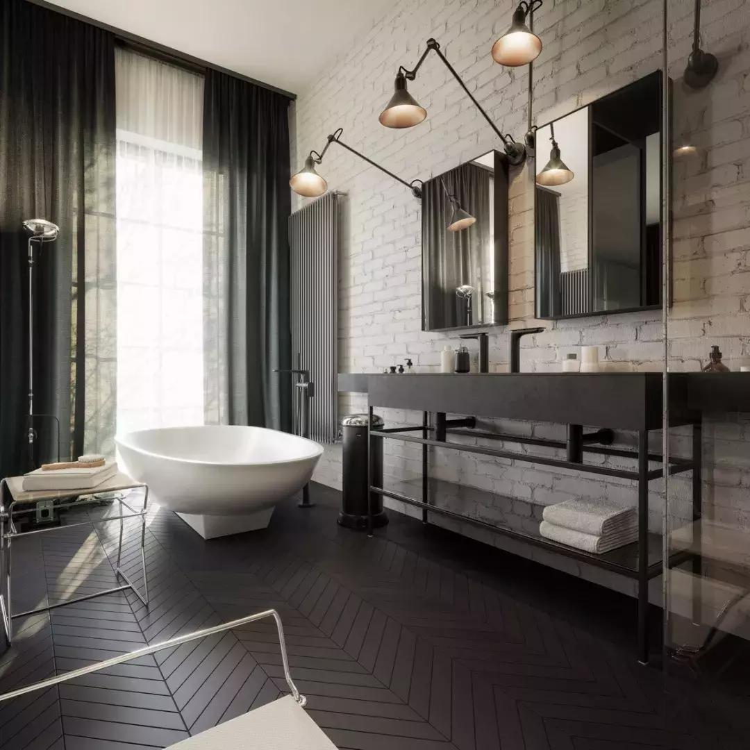 50个卫浴柜设计小而极致,豪华浴室设计