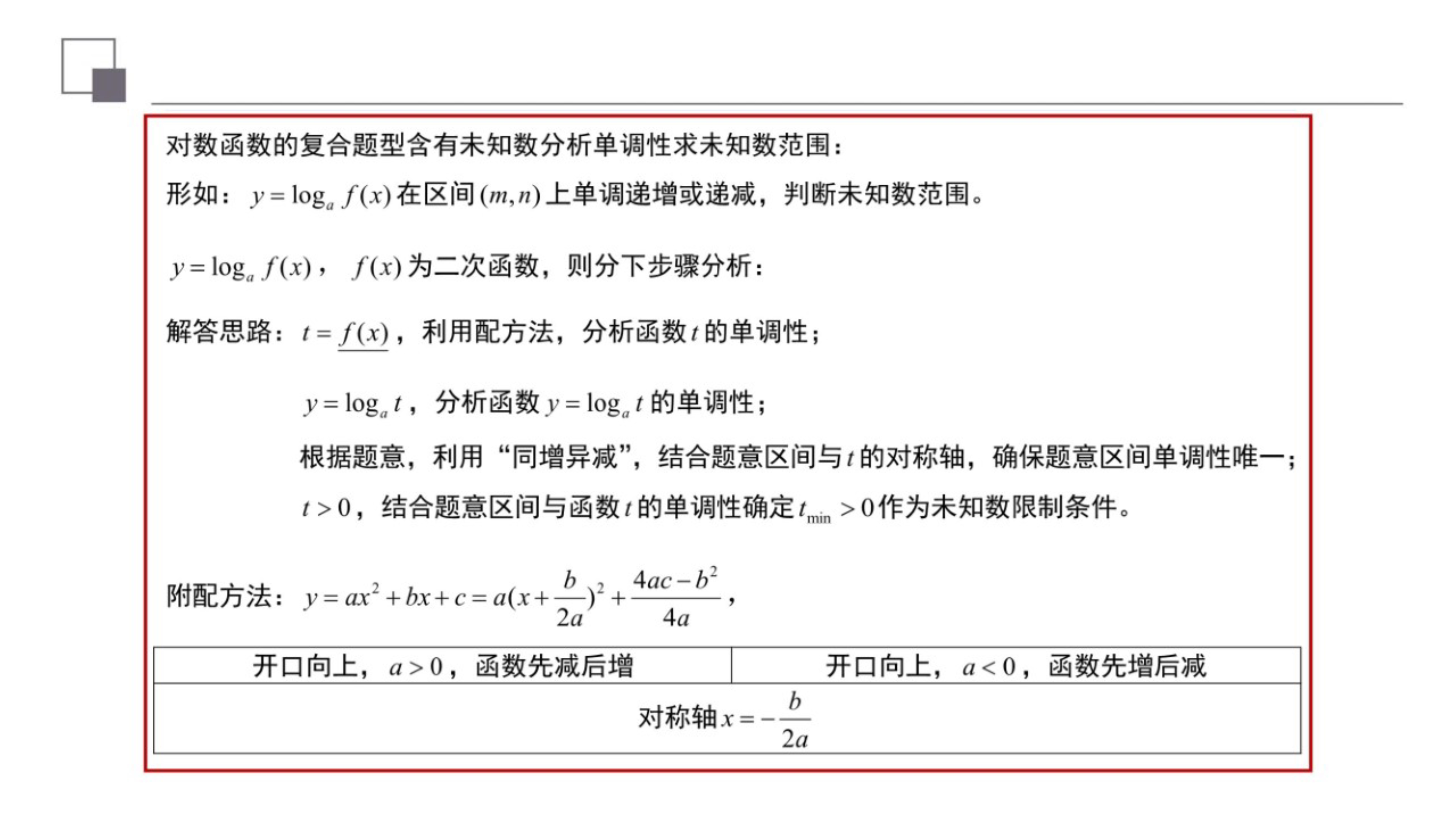 对数复合函数值域,对数函数复合函数单调性
