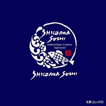 日式元素logo设计,日式餐厅logo设计图片