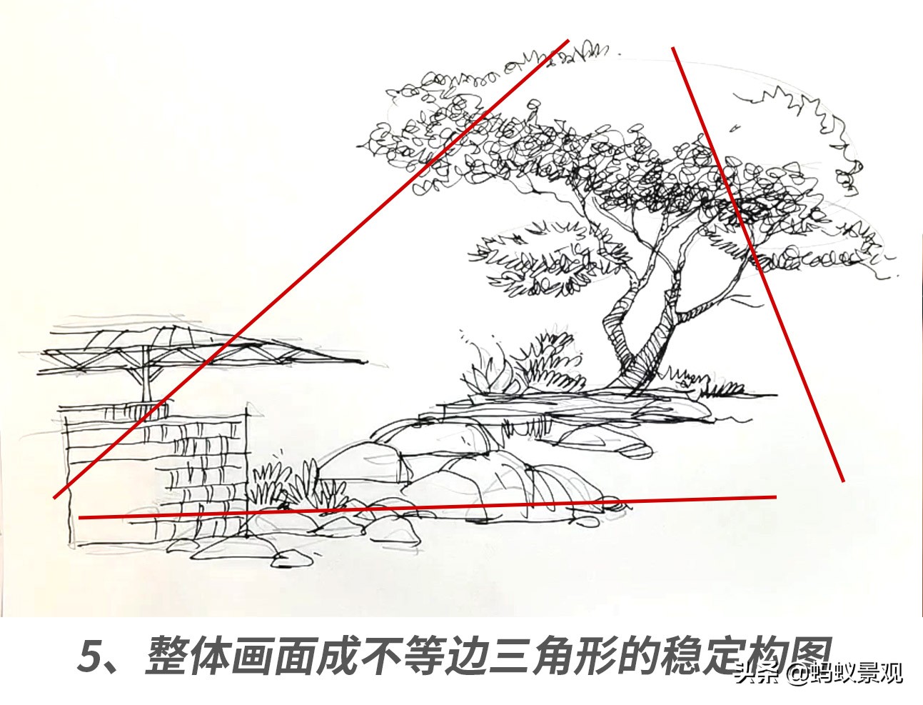 石头画法步骤视频教程园林,简单易学的石头画法