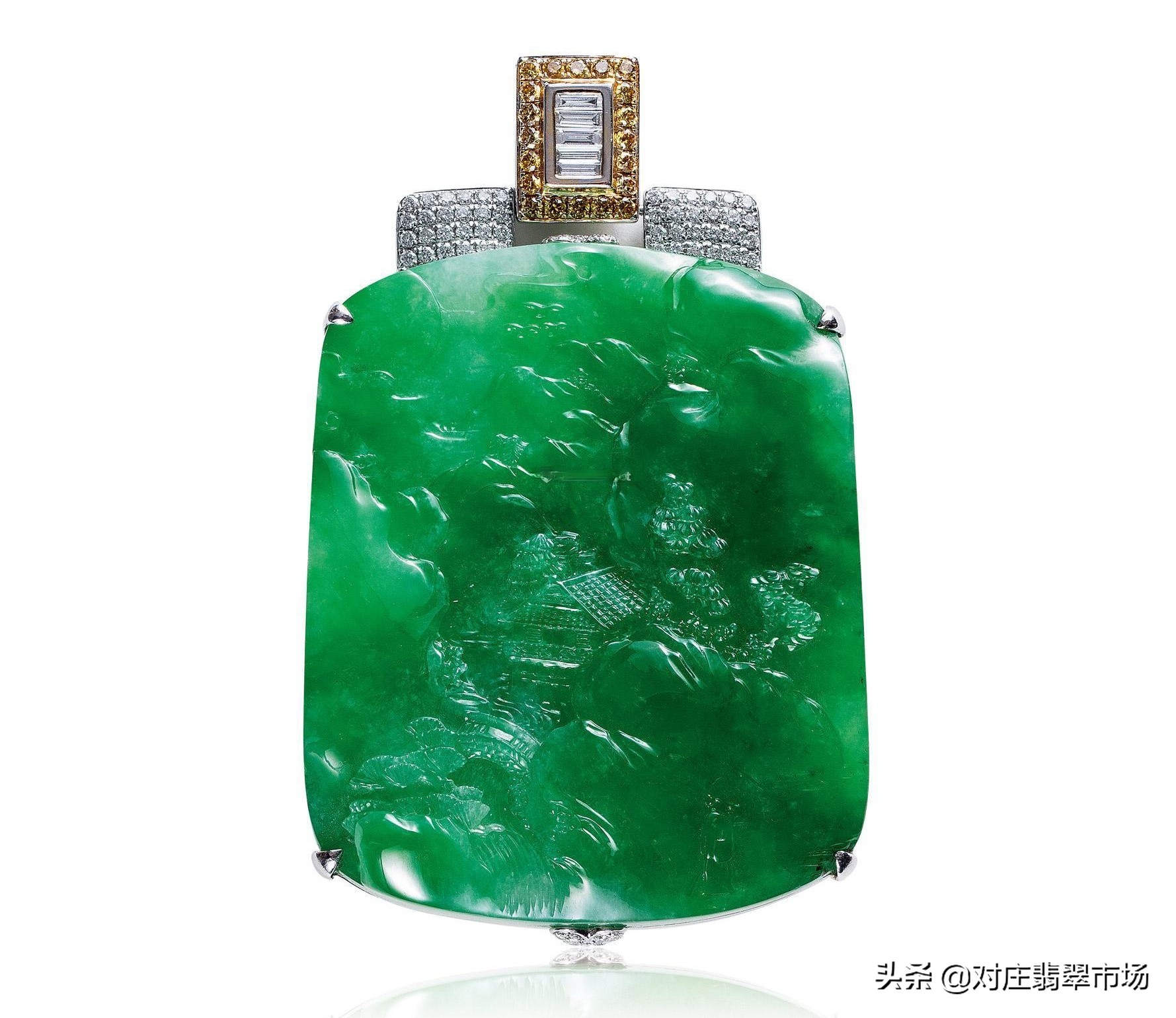 翡翠吊坠拍卖成交记录,顶级翡翠观音吊坠拍卖