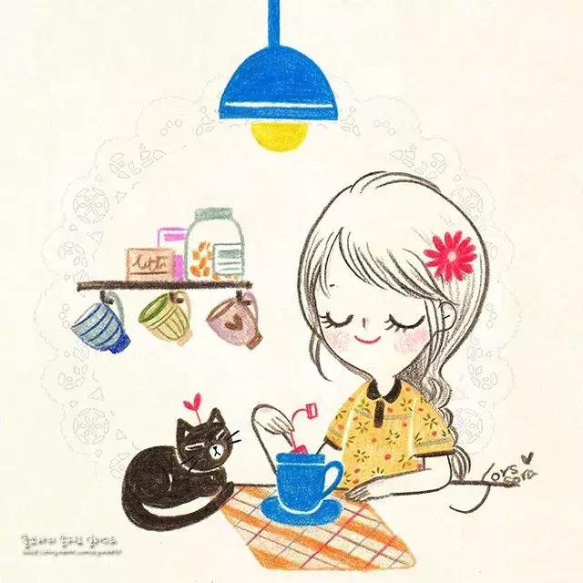 哈士奇的简笔画图片用彩铅画的,儿童彩铅简笔画6-12岁美观小人