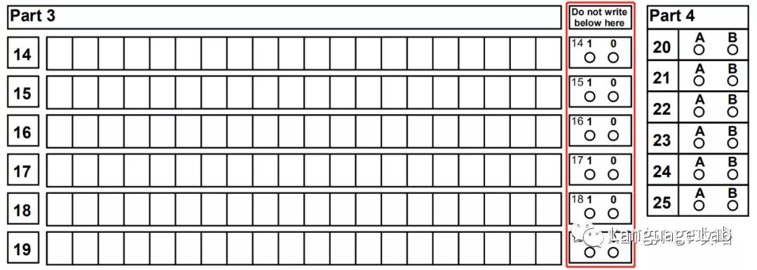 ket答题卡怎么涂,pets答题卡填写方法