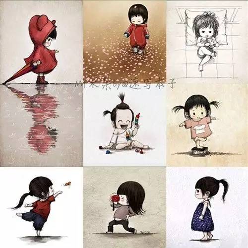 一位爸爸画的一幅画,一位父亲给女儿的画