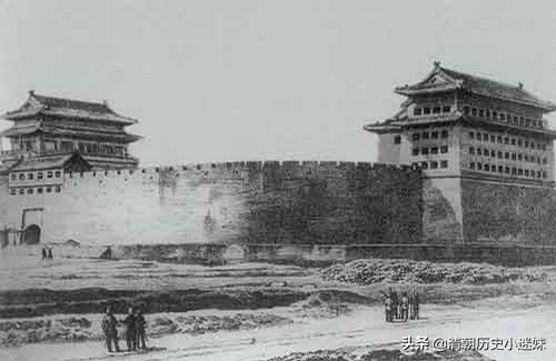 明清老北京城门示意图,德胜门城楼的历史