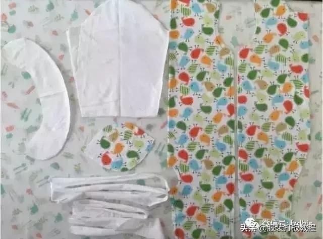 儿童服装打版教程,婴儿连体衣服制版裁剪图样