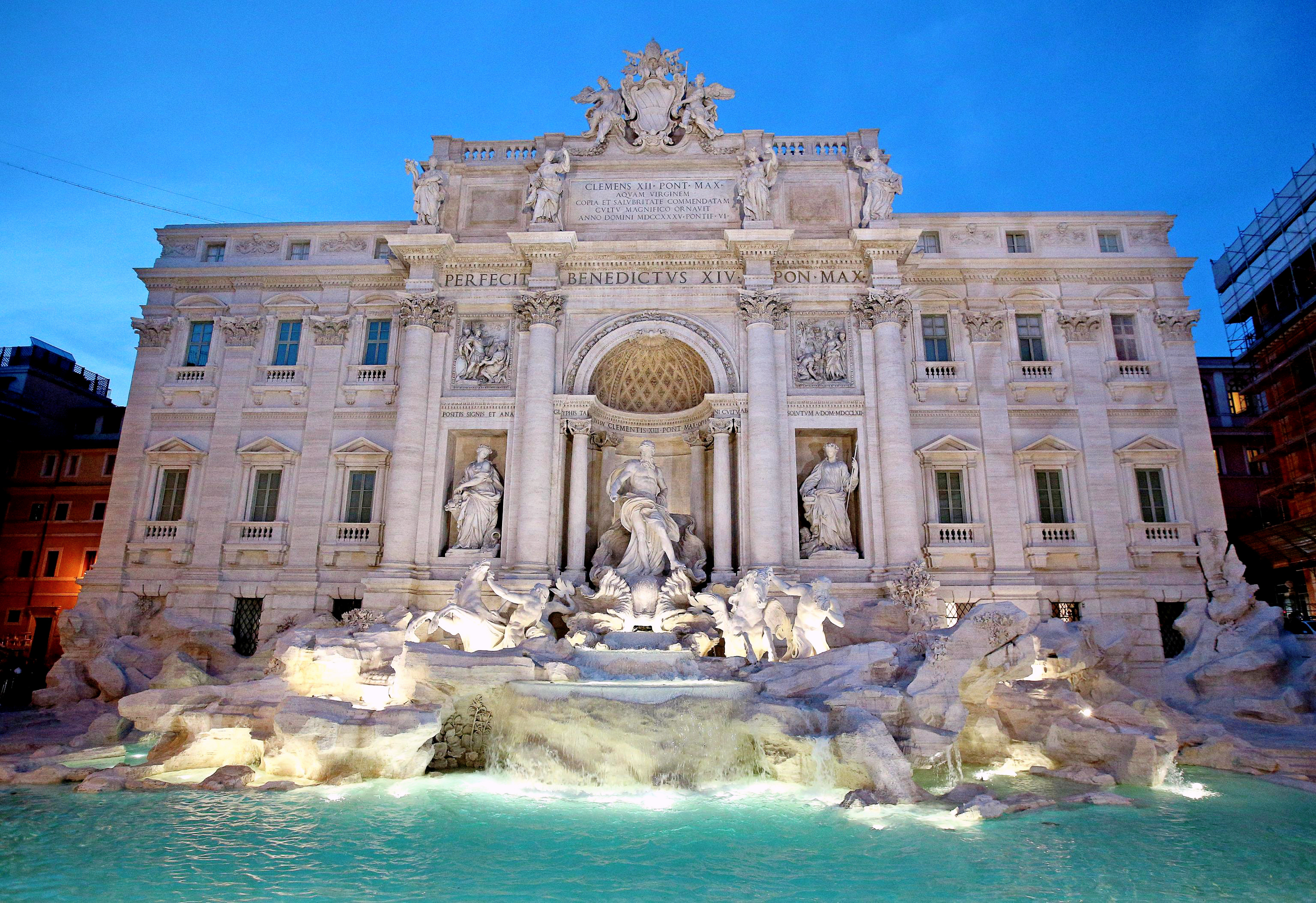 意大利特莱维喷泉和许愿池,罗马特莱维喷泉许愿池