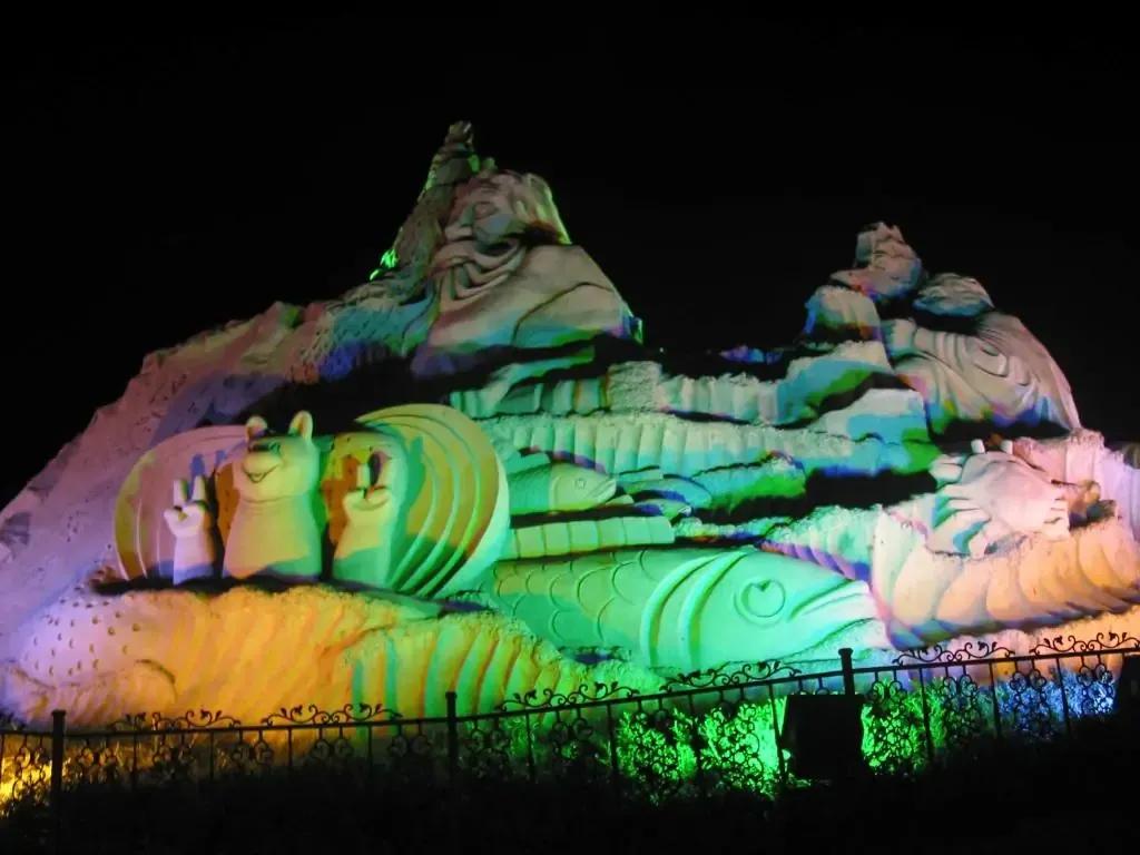 朱家尖国际沙雕艺术广场,沙雕朱家尖