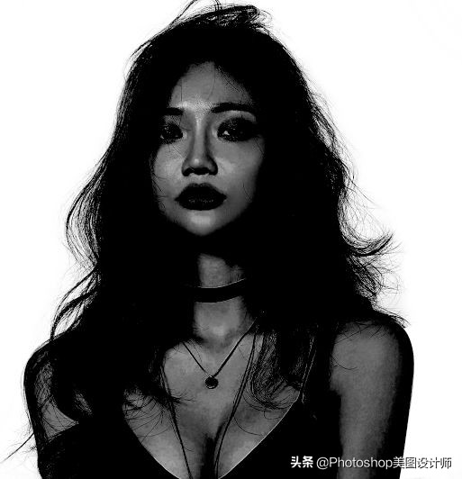 ps通道抠图韩国美女发丝,ps通道抠取女生发丝