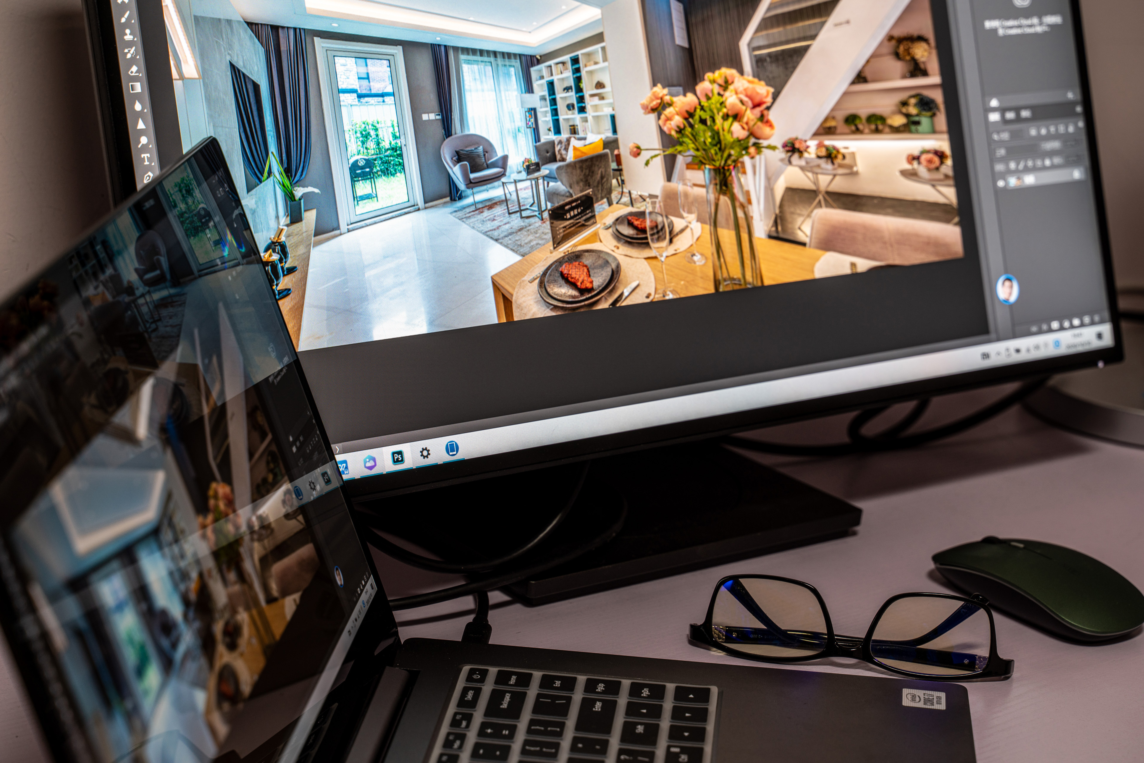 给笔记本电脑配的显示屏,飞利浦显示器哪款适合修图