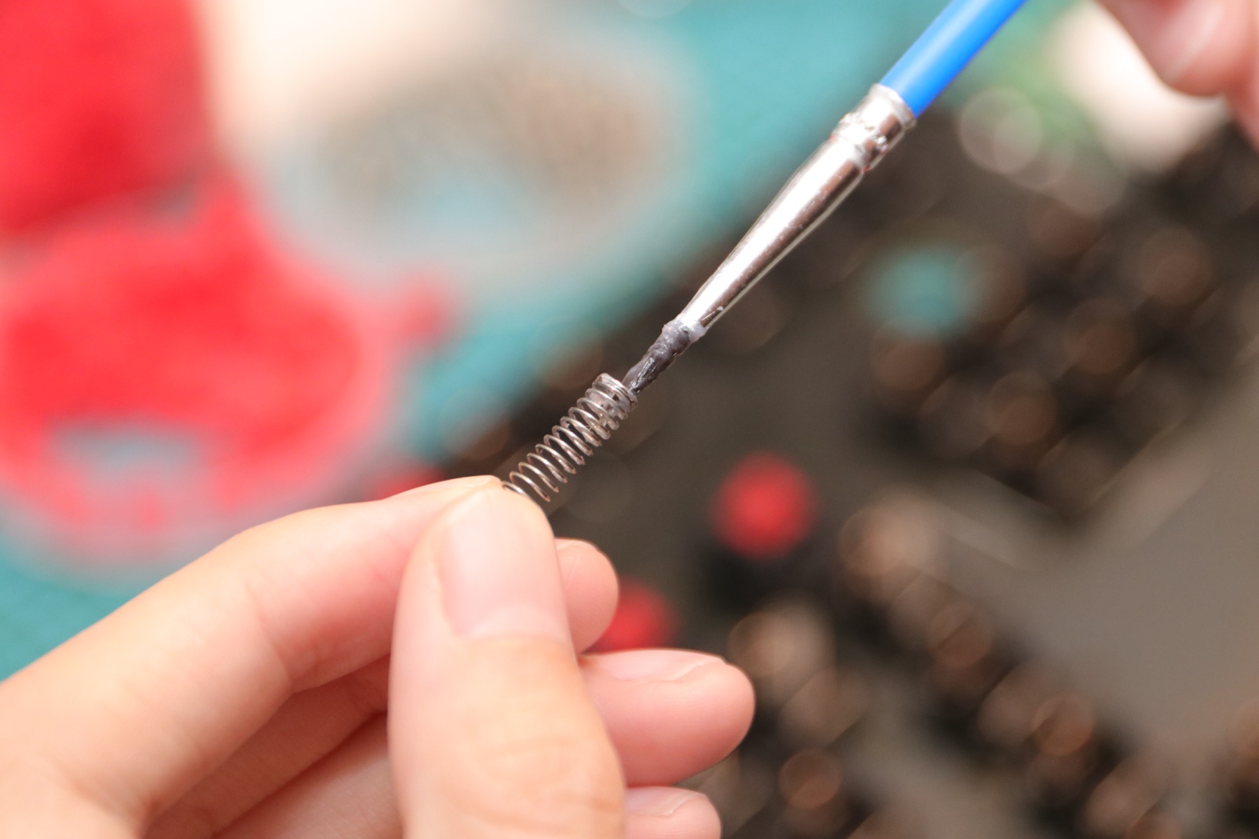 3494机械键盘,不到百元的青轴高颜值键盘