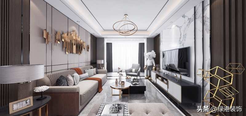 沈阳现代简约装修公司,沈阳家装轻奢风格