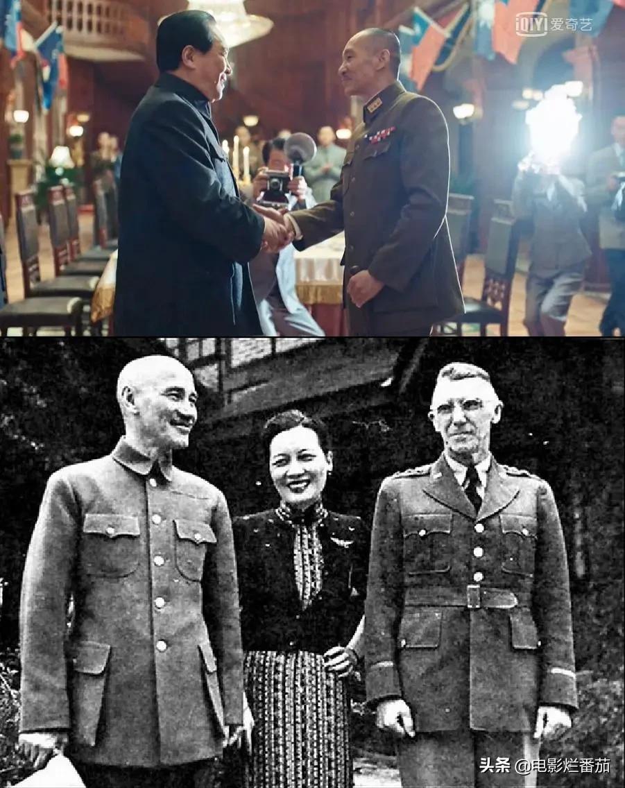 王劲松演蒋介石全身像,王劲松扮演蒋介石像吗