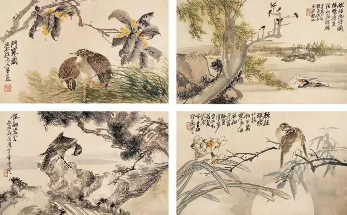 潘天寿100幅花鸟画欣赏,潘天寿花鸟画简史