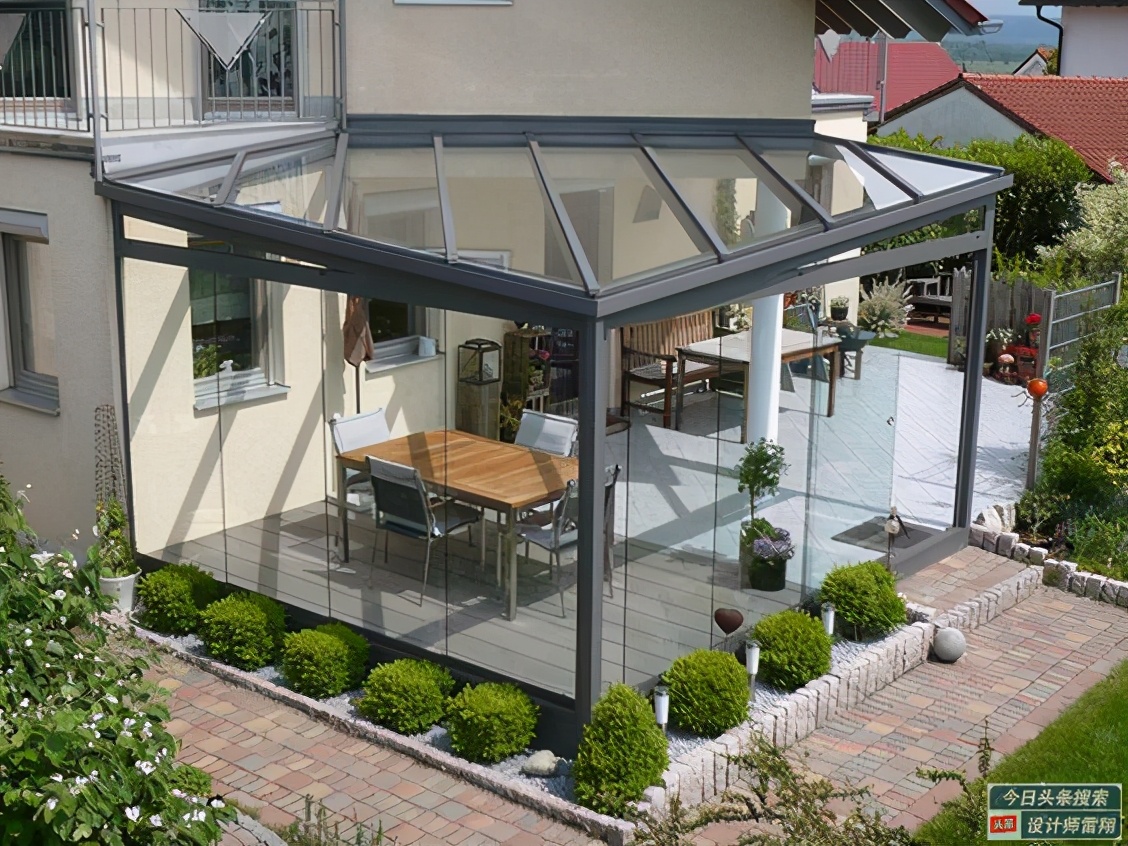 别墅庭院阳光房2023最新款设计,庭院阳光房设计