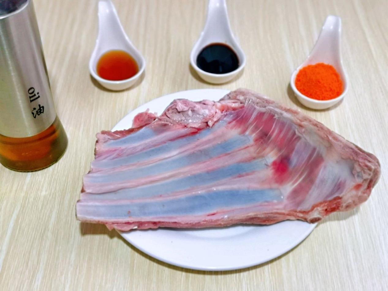 家用烤箱版奥尔良风味烤羊排,奥尔良腌料腌制羊排空气炸锅烤