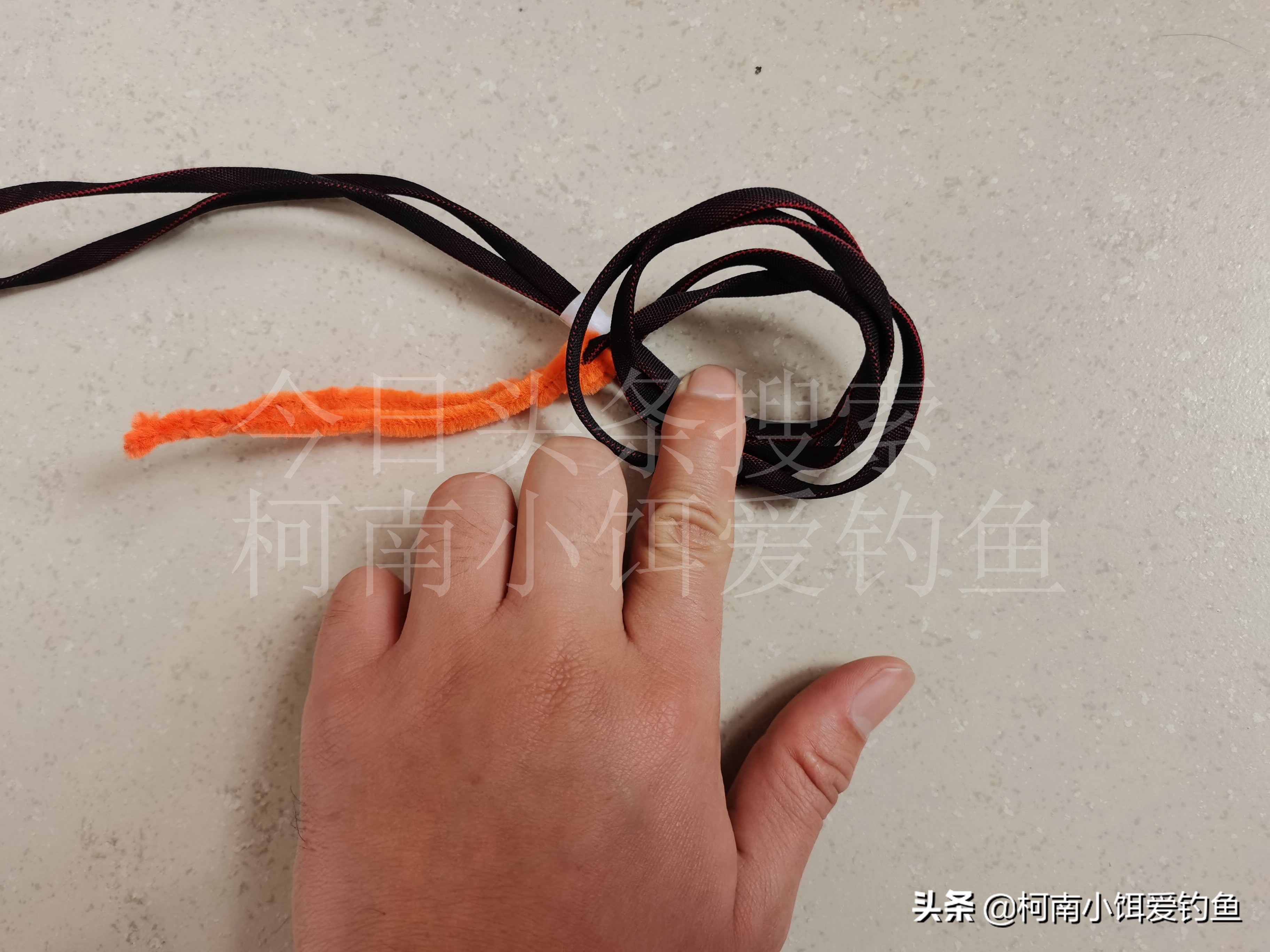 钓鱼主线打结方法,钓鱼鱼线怎么打结方法图解