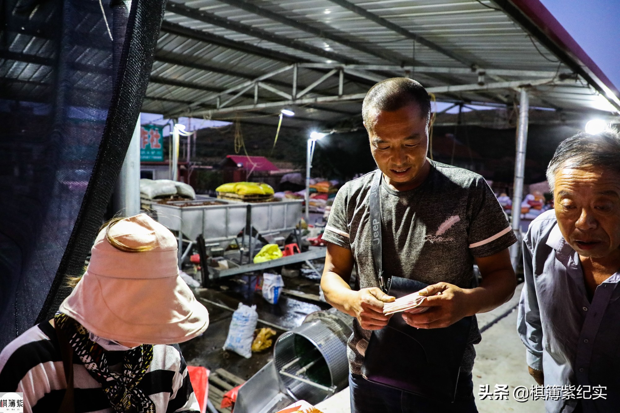 百元钞票每天要数一万张！想扫码？不行，卖板栗的农民只认现金