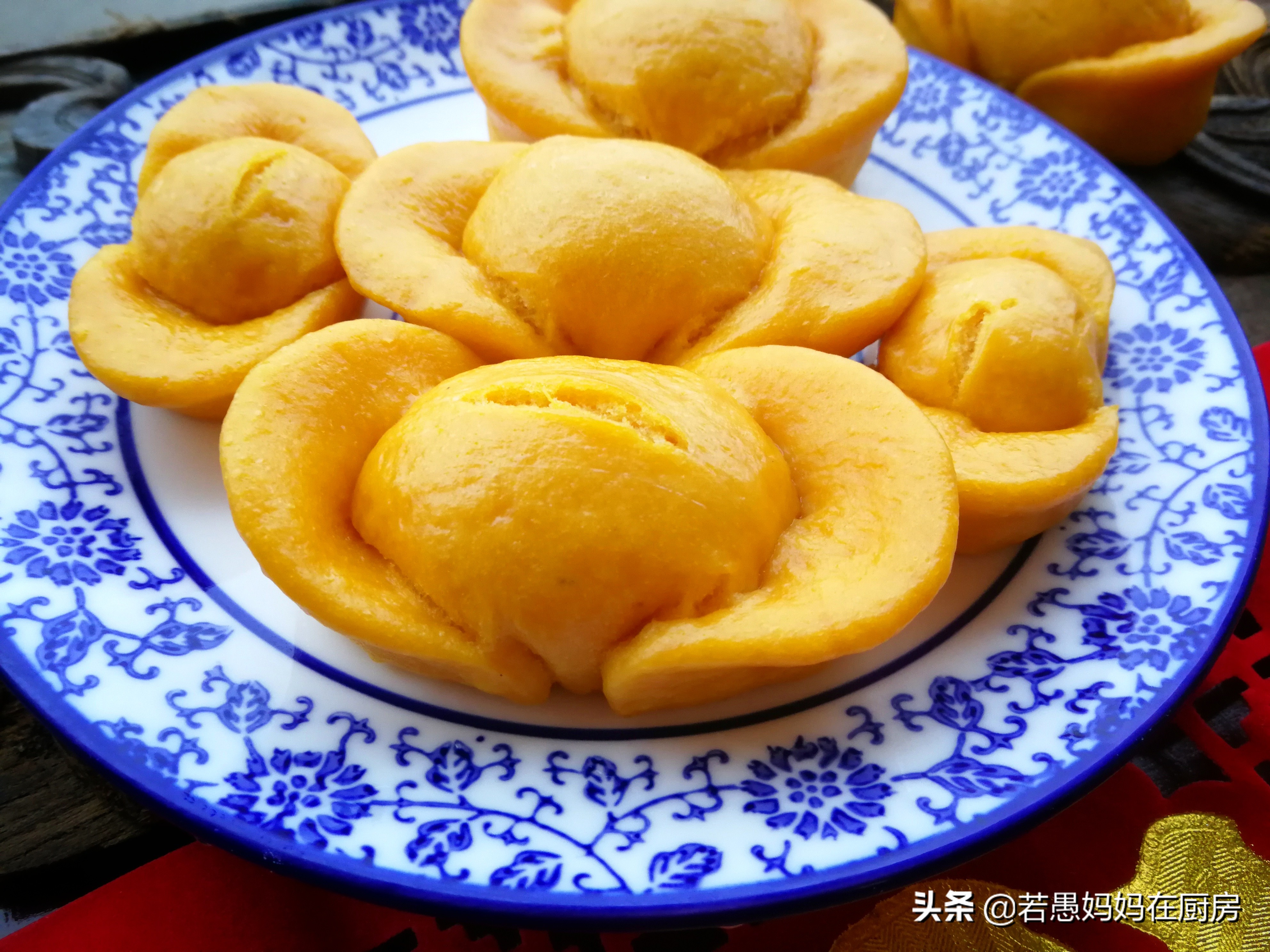 做黄金小馒头的方法,黄金元宝馒头做法