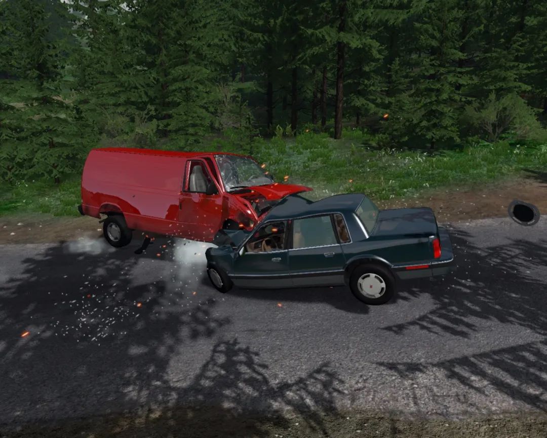 车祸模拟器高端操作,beamngdrive撞车模组