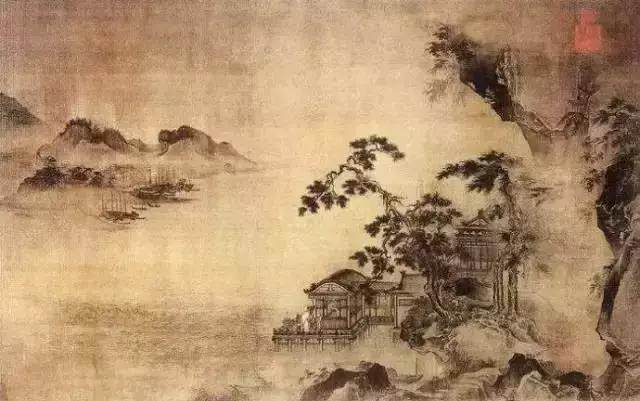 小央美水墨画作品欣赏,40幅养眼浅绛山水画