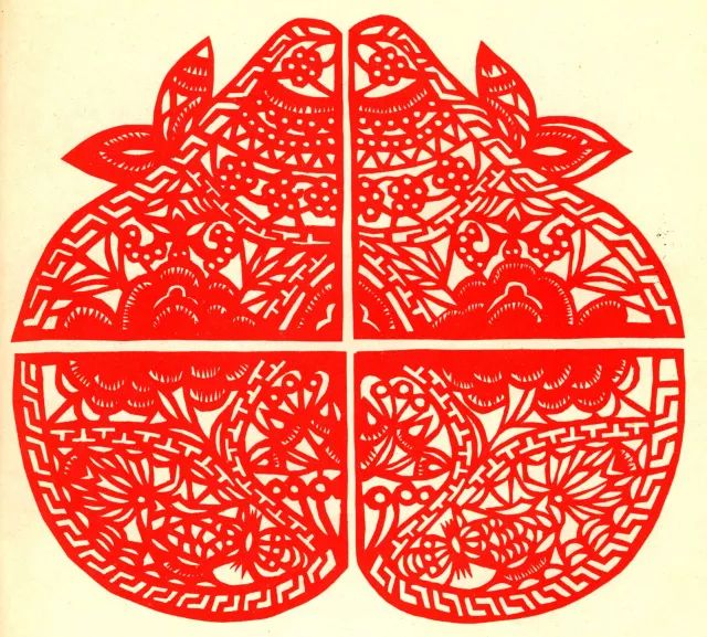 剪纸民间手艺,24幅民间吉祥剪纸图