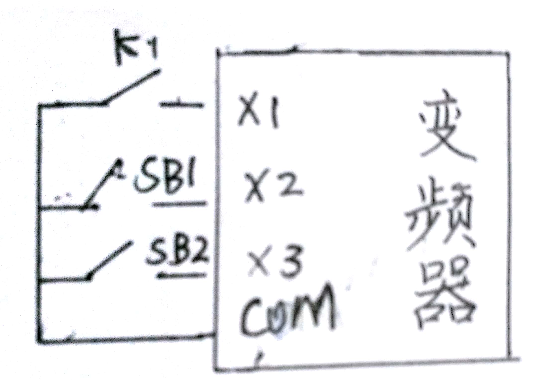西门子变频器采用外部端子控制,施耐德变频器外部控制怎么设置
