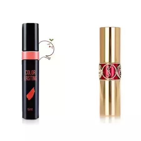 平价口红真的能代替大牌口红,大牌口红平价口红替代色