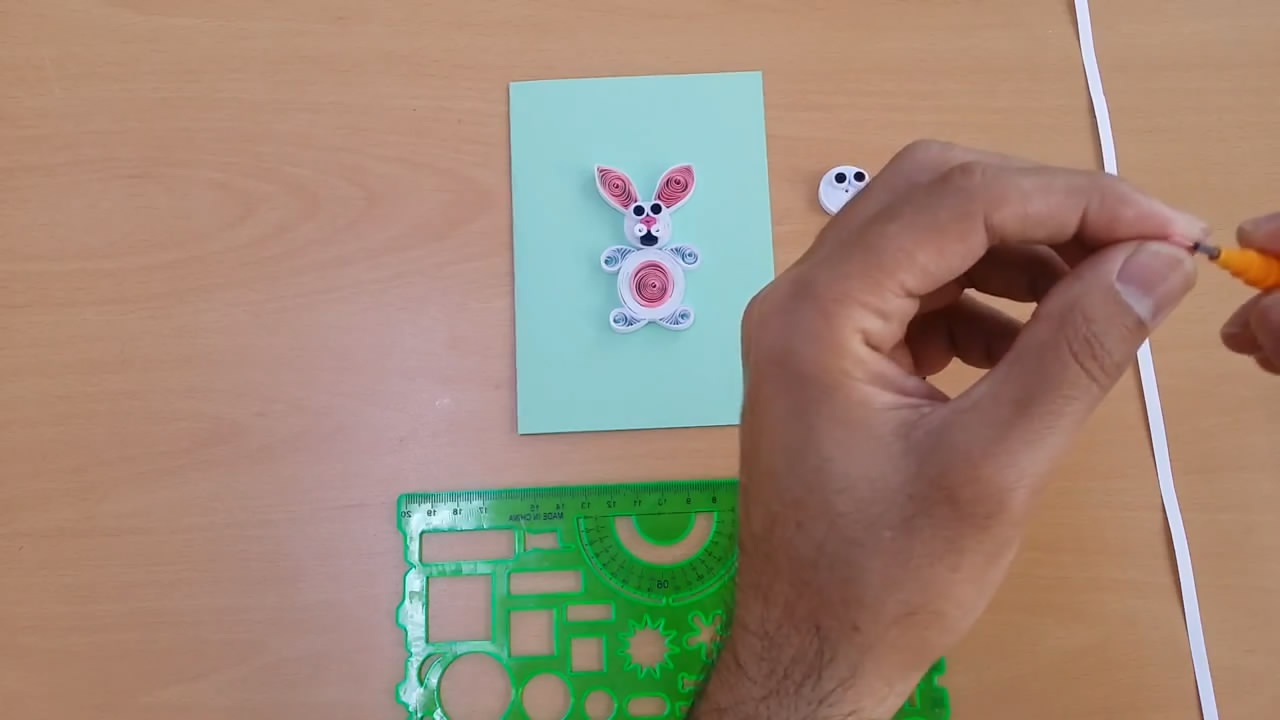 兔子立体贺卡的制作方法简单易学,兔子贺卡制作方法简单又漂亮平面