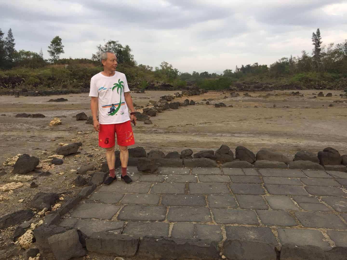 儋州最美海湾古盐田,海南儋州龙门激浪五彩湾