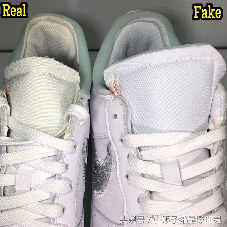 nikeowaf1绿色真假对比,owaj1联名北卡蓝鞋真假对比