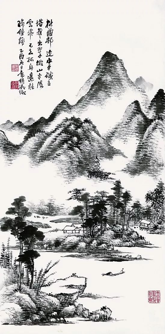 写意山水花鸟画精品欣赏,吴待秋山水画精品欣赏图文