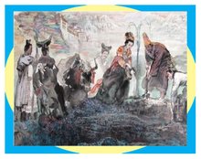 清明时节雨纷纷，路上行*欲人**断魂