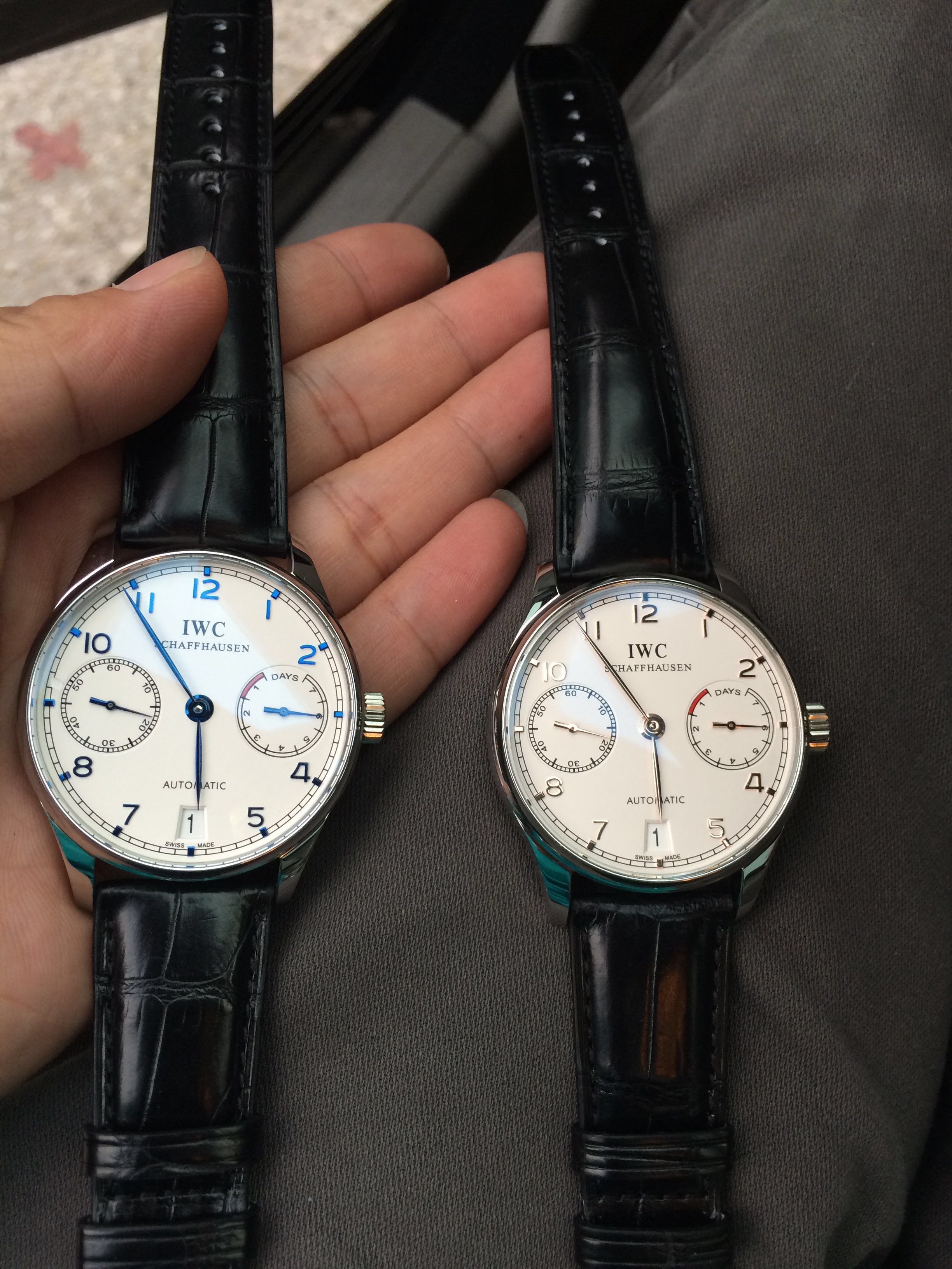 万国葡萄牙七真假对比,万国手表葡七真假鉴别